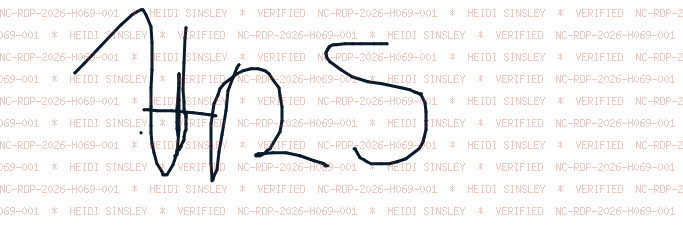 Signature of Heidi Sinsley