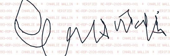 Signature of Charlie Wallin